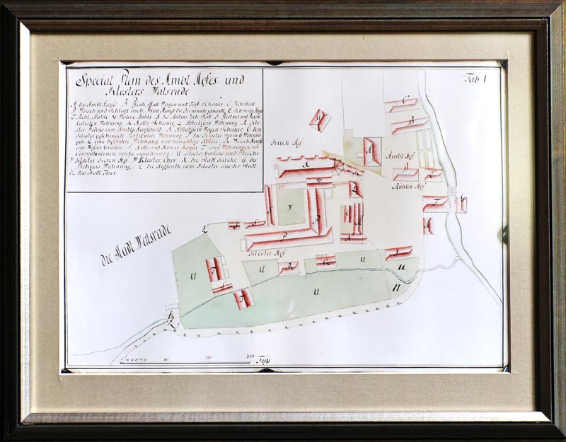 Kloster Walsrode - Ansicht Plan von 1755
